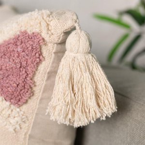 The Tufty Rose Cushion Cover